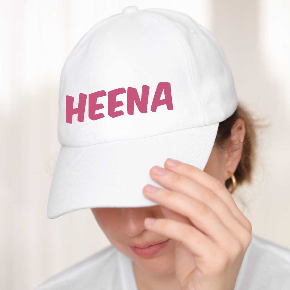 Nutcase Custom Caps with Name - White Cap - Image 6