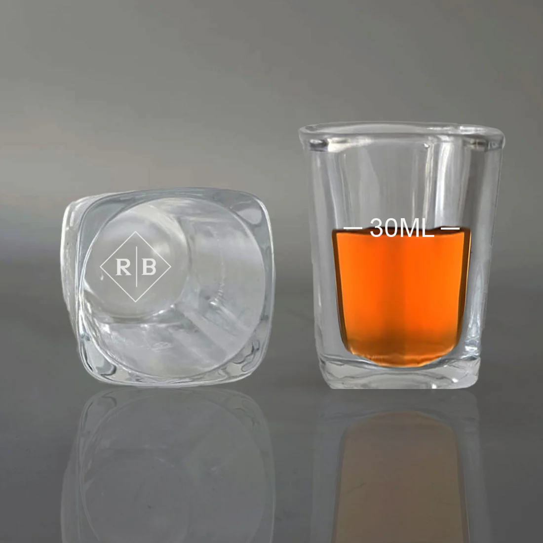 Nutcase Custom Glass Shot Glasses
