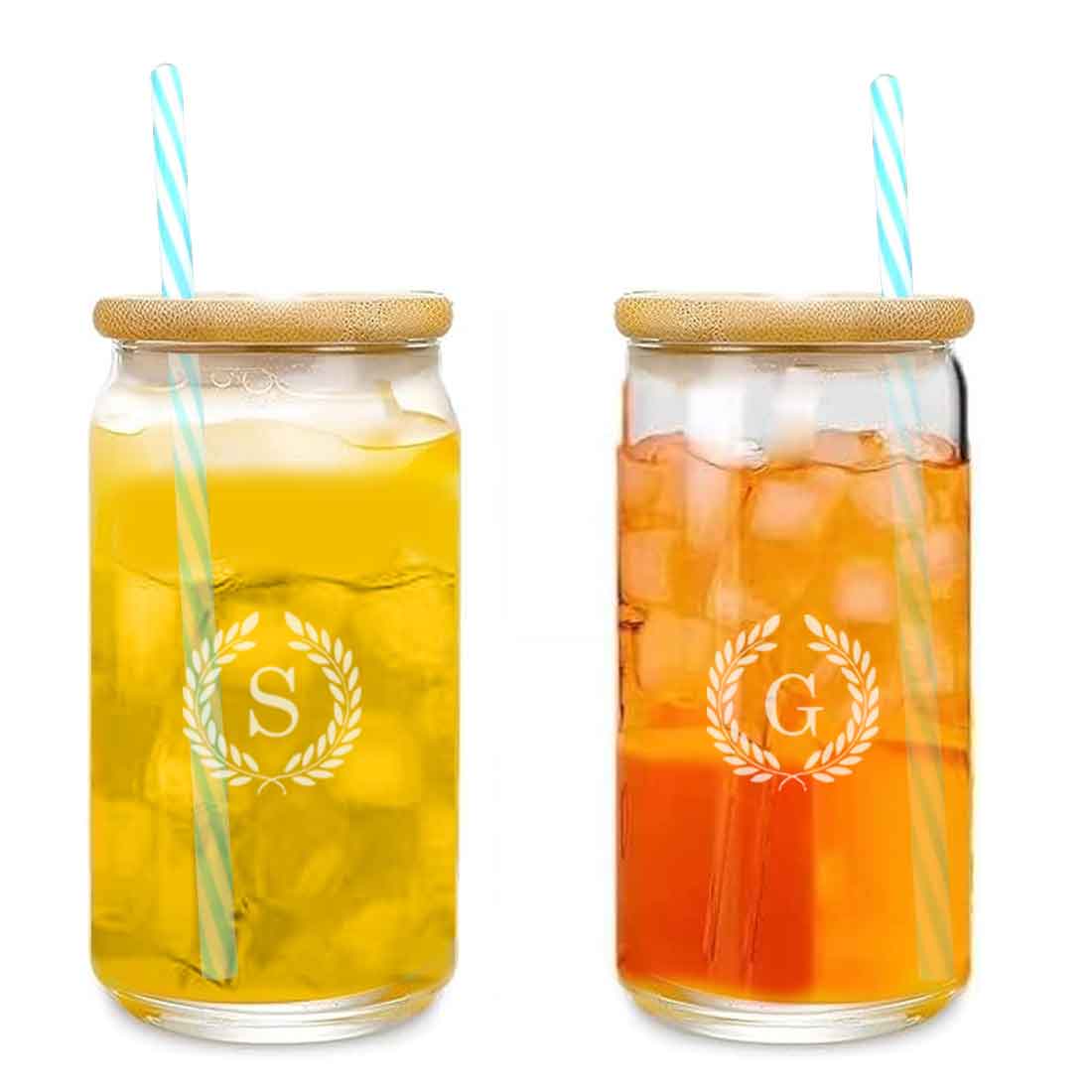Nutcase Custom Glass with Straw and Wooden Lid - Image 12