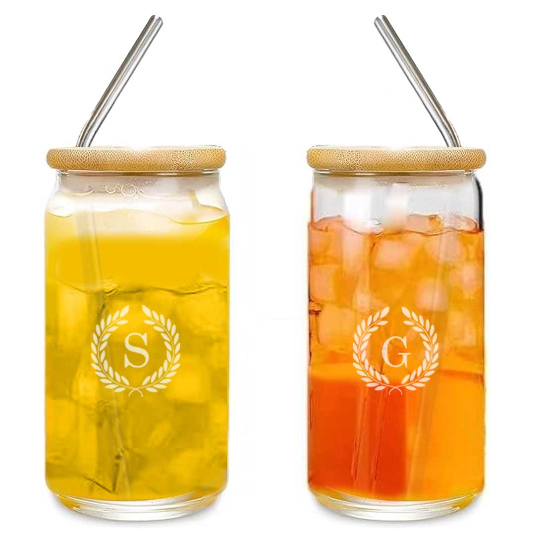 Nutcase Custom Glass with Straw and Wooden Lid - Image 8