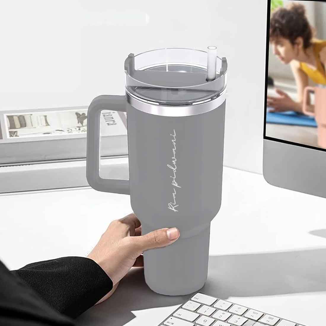 Nutcase Custom Mugs with Name Large Coffee Tumbler Cups 1200ml - Image 13