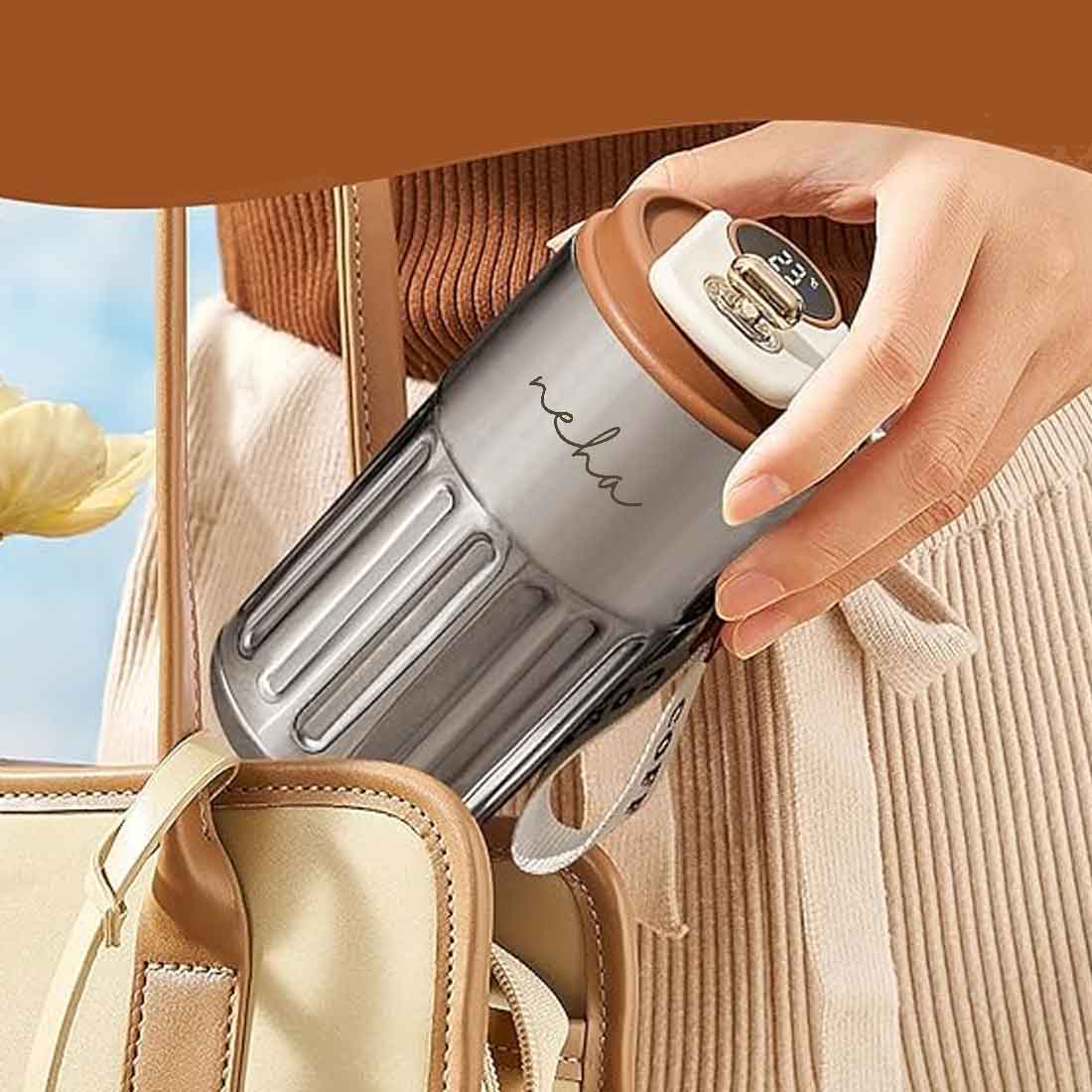 Nutcase Custom Tumbler Thermos with Temperature Display-Made with 304 Stainless Steel-500ml - Image 16