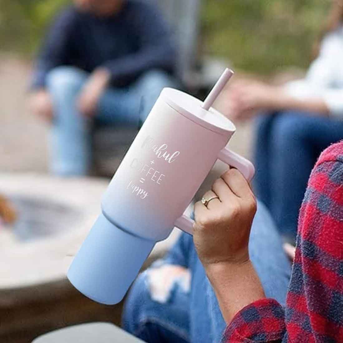 Nutcase Custom Tumbler with Straw and Lid - Large Travel Cups 1200ml - Image 11