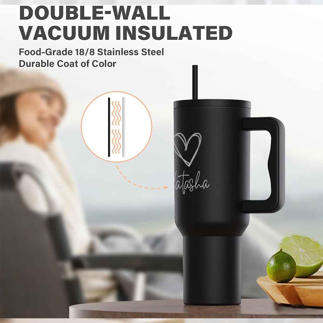 Nutcase Custom Tumbler with Straw and Lid - Large Travel Cups 1200ml - Image 12