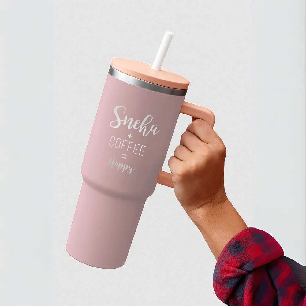 Nutcase Custom Tumbler with Straw and Lid - Large Travel Cups 1200ml - Image 27