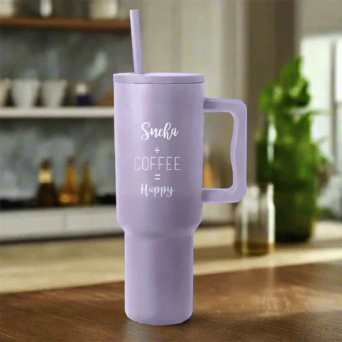 Nutcase Custom Tumbler with Straw and Lid - Large Travel Cups 1200ml - Image 6