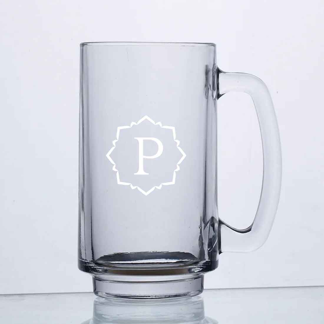 Nutcase Customized Beer Mug-Engraved Beer Cup with Initial - Image 3