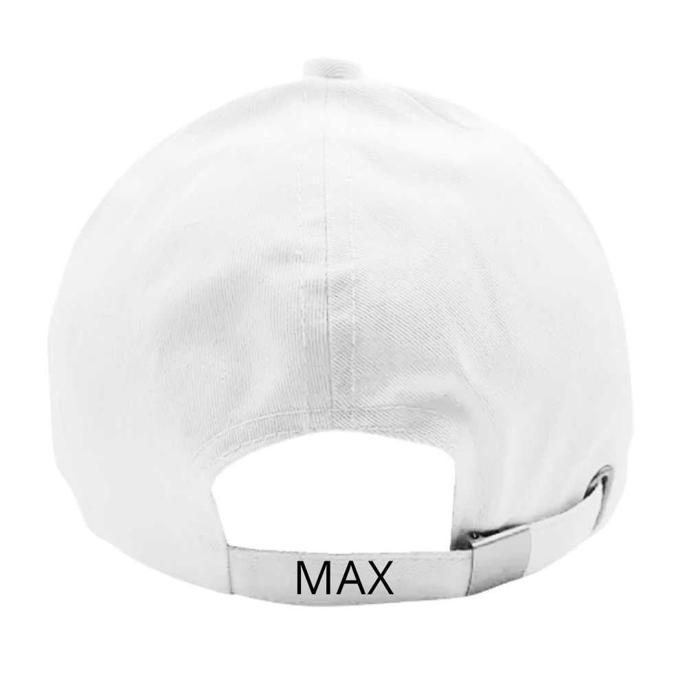 Nutcase Customized Cap with Name - Alien Design White Caps - Image 2