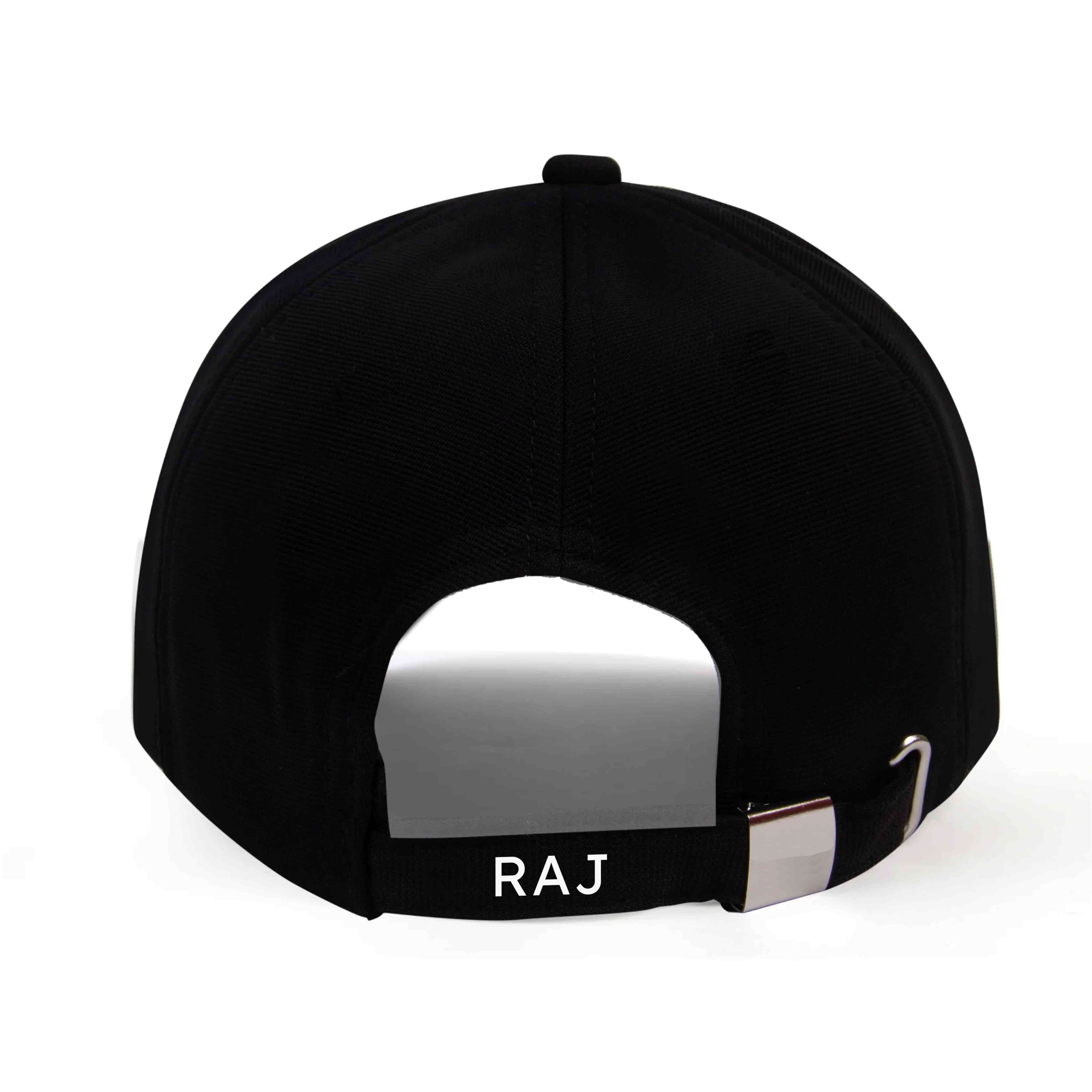 Nutcase Customized Caps with Name and Initial - Black Cap - Image 9