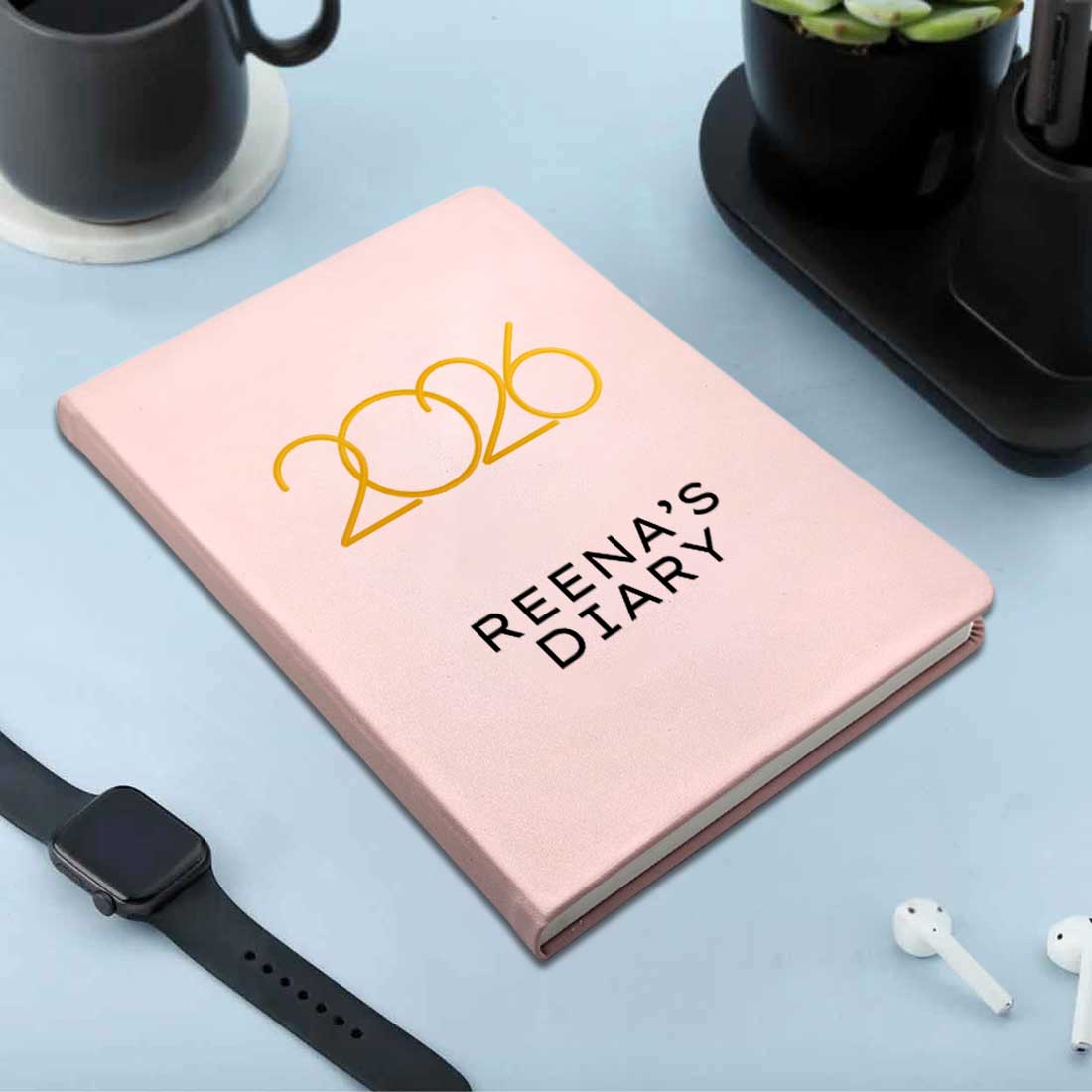 Customized Diary with Name A5 Size with Premium Hard Cover, Calendar & Planner - Image 2