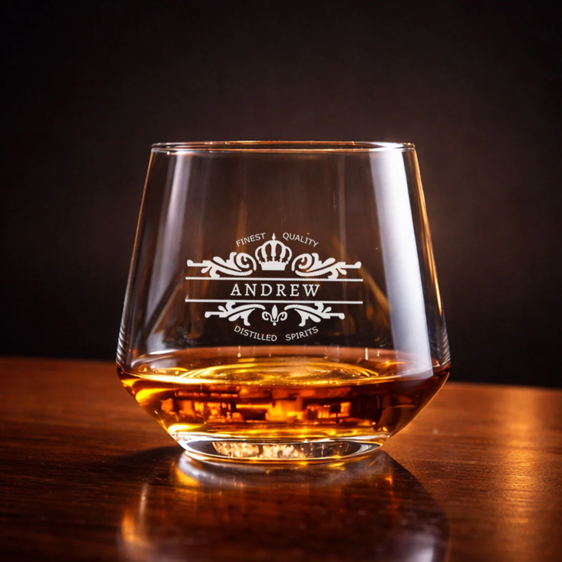 Customized Scotch Whiskey Drinking Glasses - Engraved Modern Whiskey Glass & Luxury Gift for Men - Image 7