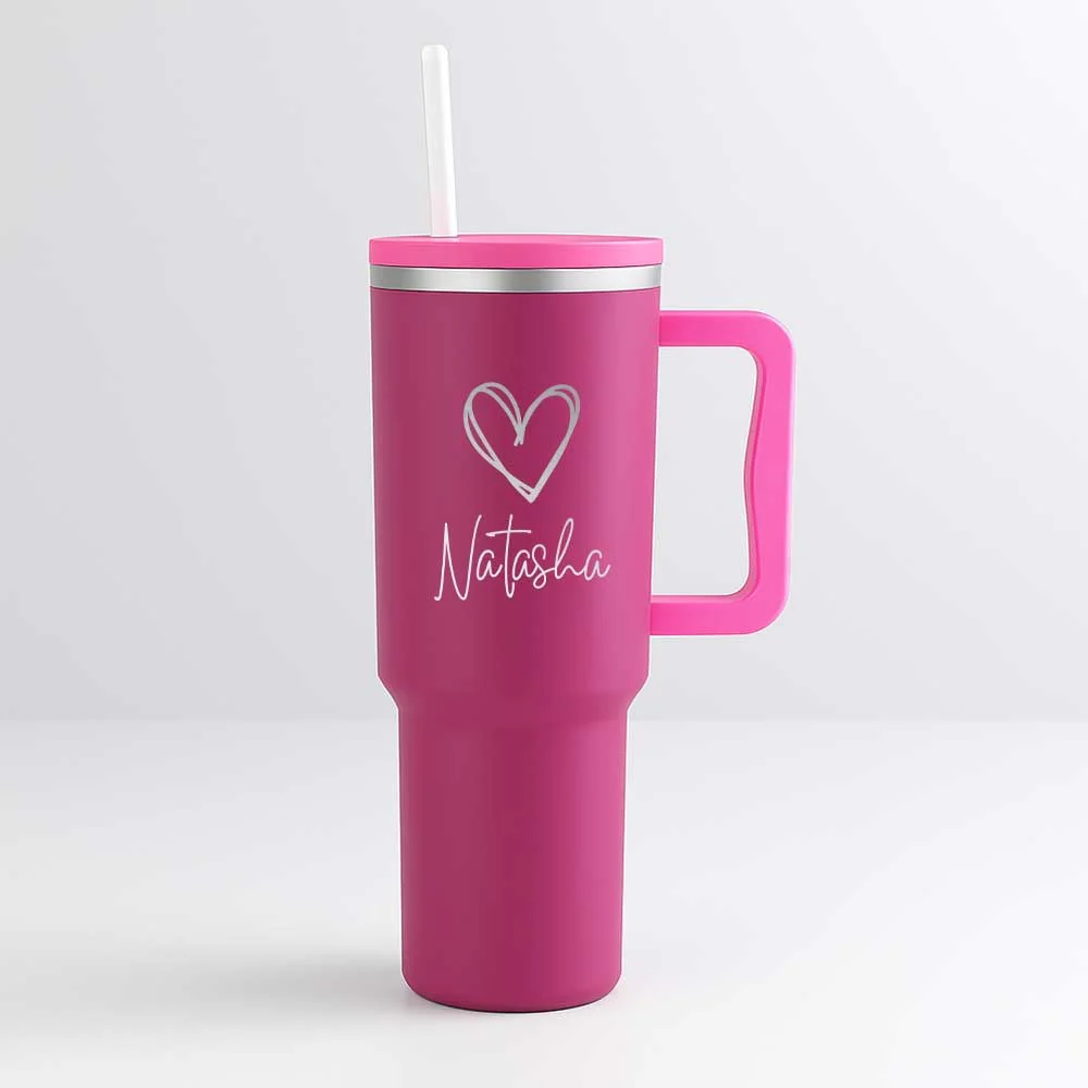 Nutcase Customized Water Tumbler Straw and Lid - Large Travel Cups 1200ml - Image 2