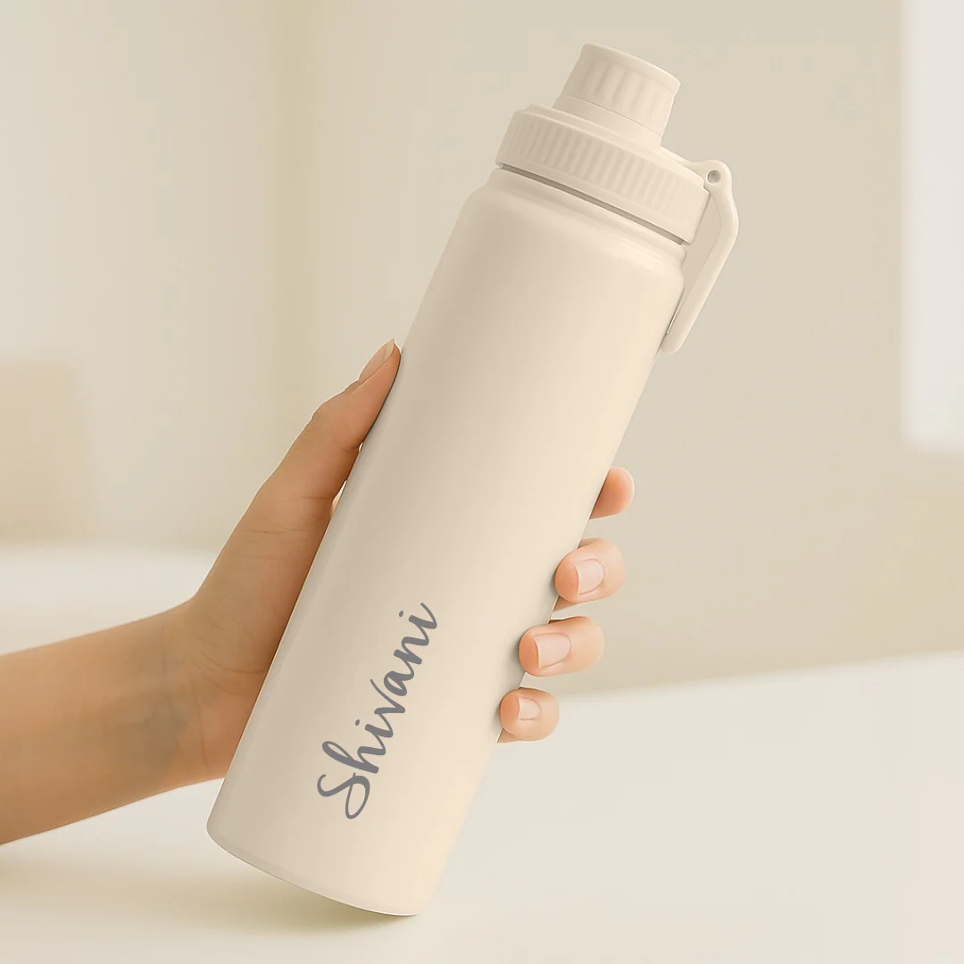 Nutcase Customized Water Bottle with Name 800ml Double Insulated Stainless Steel Bottles - Keeps Water Hot/Cold for Hours - Image 13