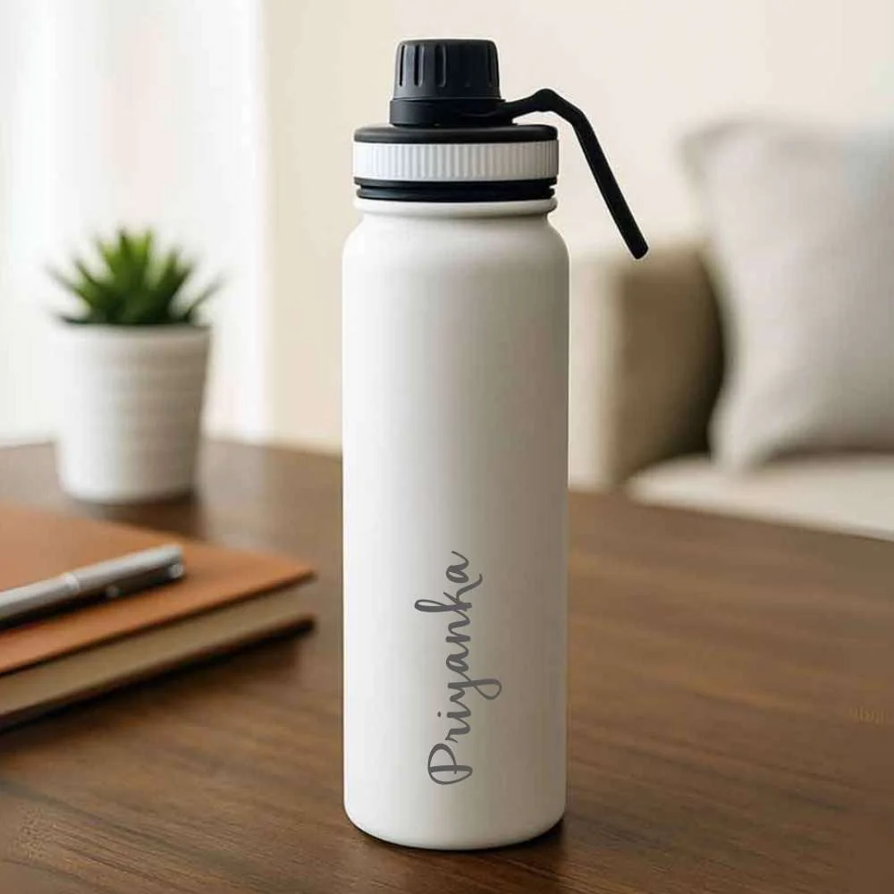 Nutcase Customized Water Bottle with Name 800ml Double Insulated Stainless Steel Bottles - Keeps Water Hot/Cold for Hours - Image 7