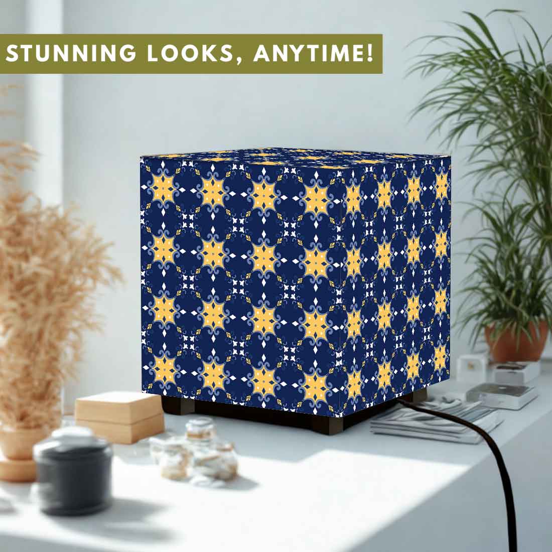 Nutcase Designer Table Lamp for Bedroom – Compact Cube LED Light for Home - Geometric - Image 2