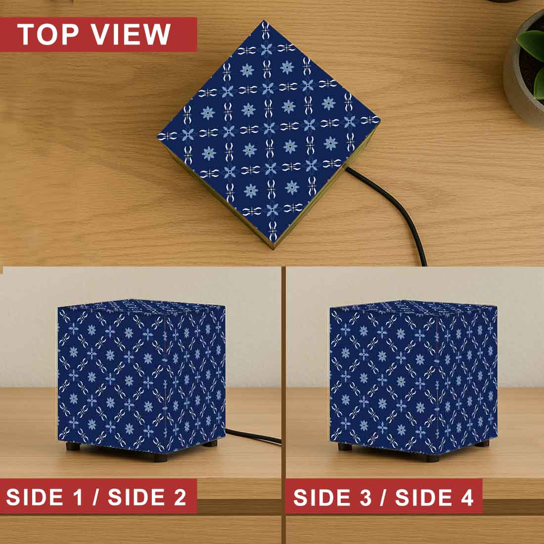 Nutcase Designer Table Lamp for Bedroom – Compact Cube LED Light for Home - Geometric - Image 3