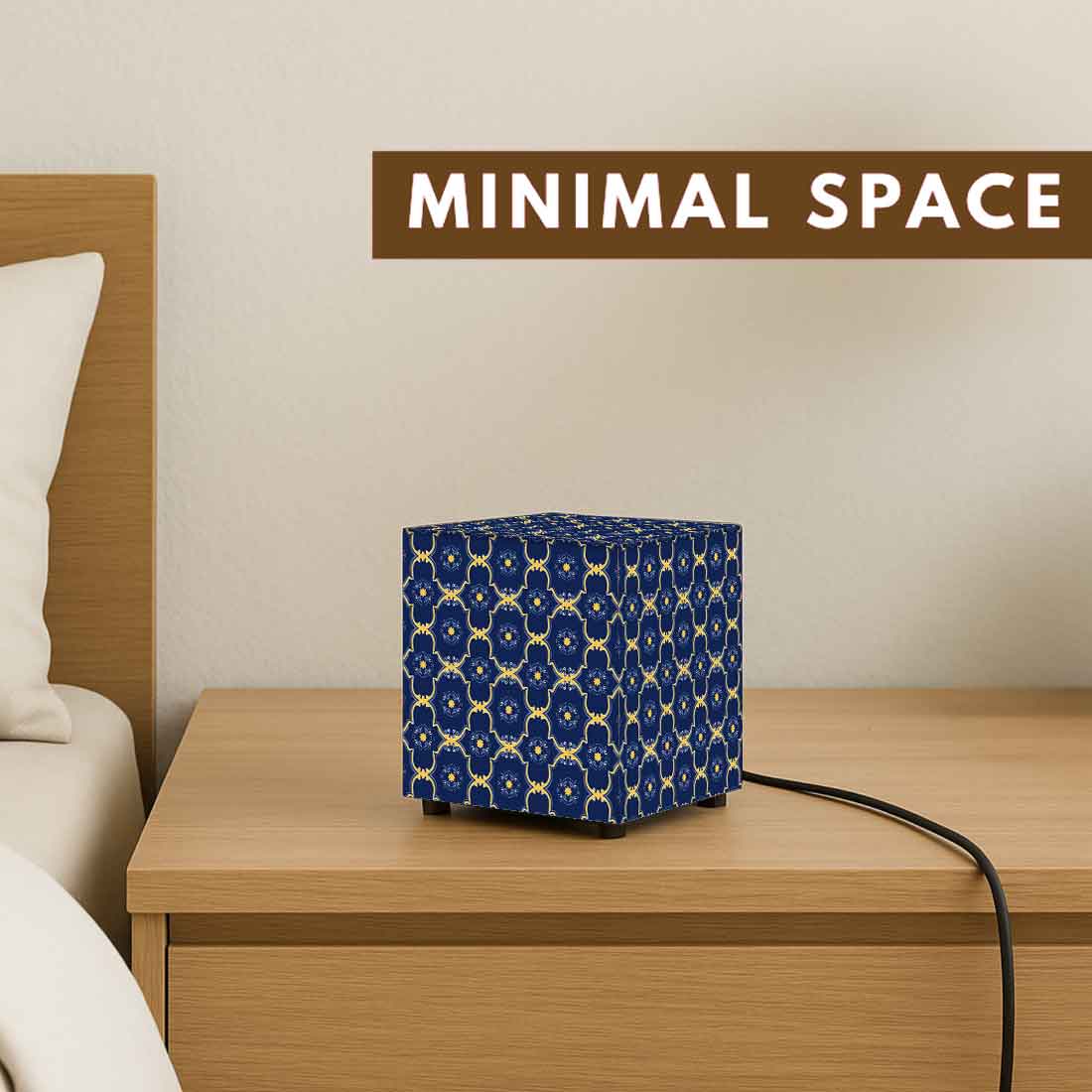 Nutcase Designer Table Lamp for Bedroom – Compact Cube LED Light for Home - Geometric - Image 5