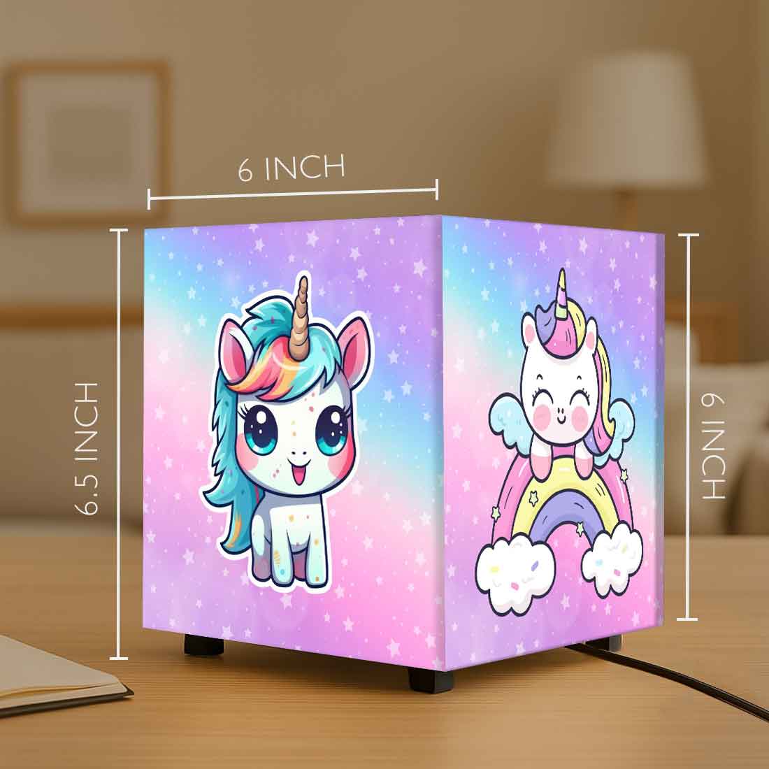 Personalized Unicorn Lamp for Kids – Soft Glow Night Light with Cute Cartoon Design - Image 5