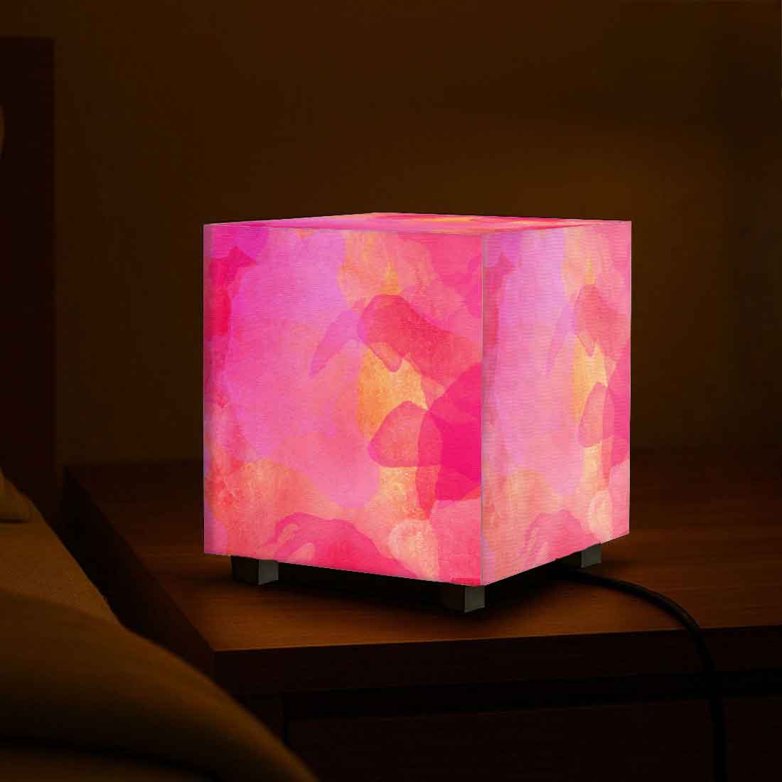 Nutcase Designer Table Lamps for Bedroom – Mini LED Cube Lamp for Home - Water Color - Image 9
