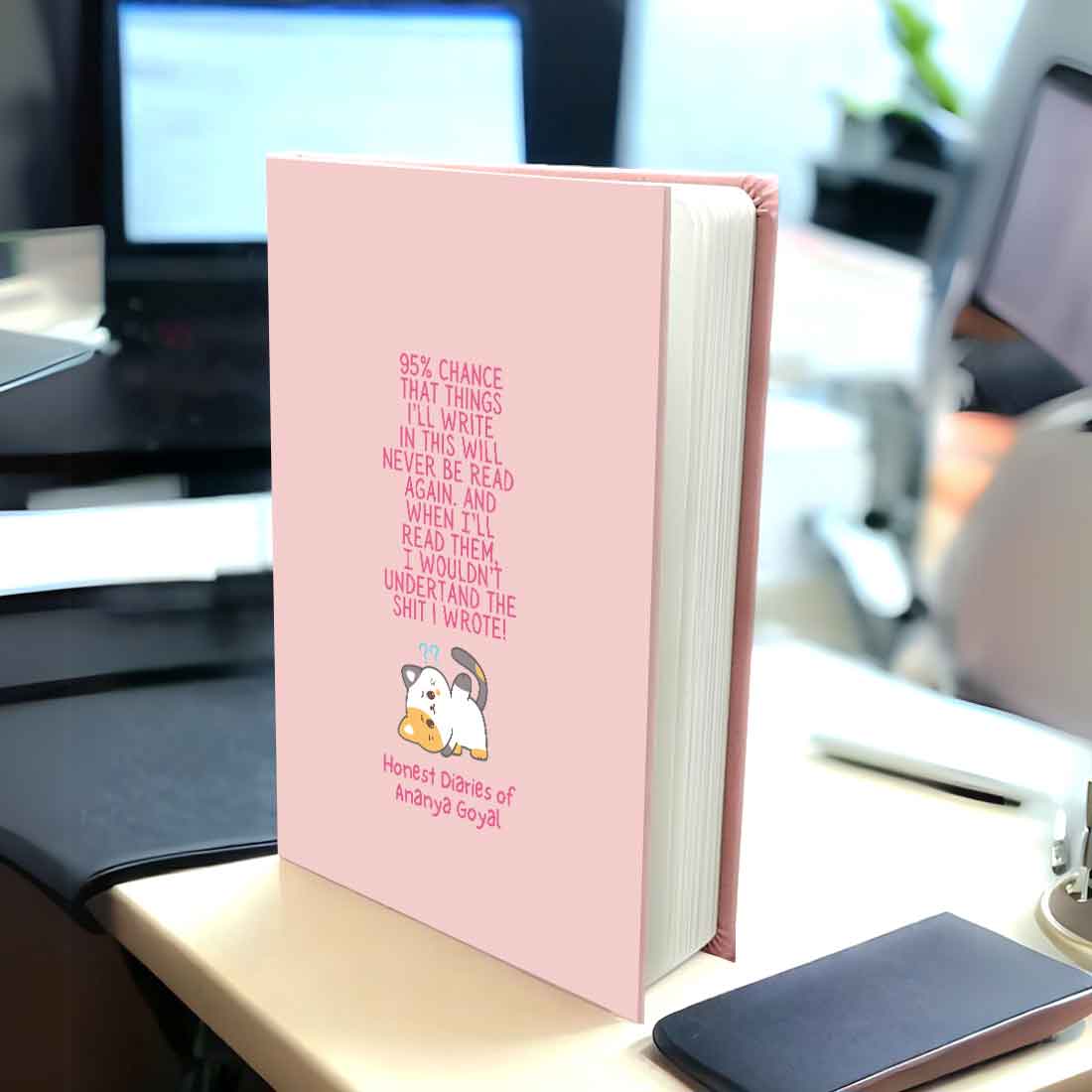 Nutcase Diary Personalized with Name - A5 Size Hard Cover Diaries with Calendar & Planner - Image 2