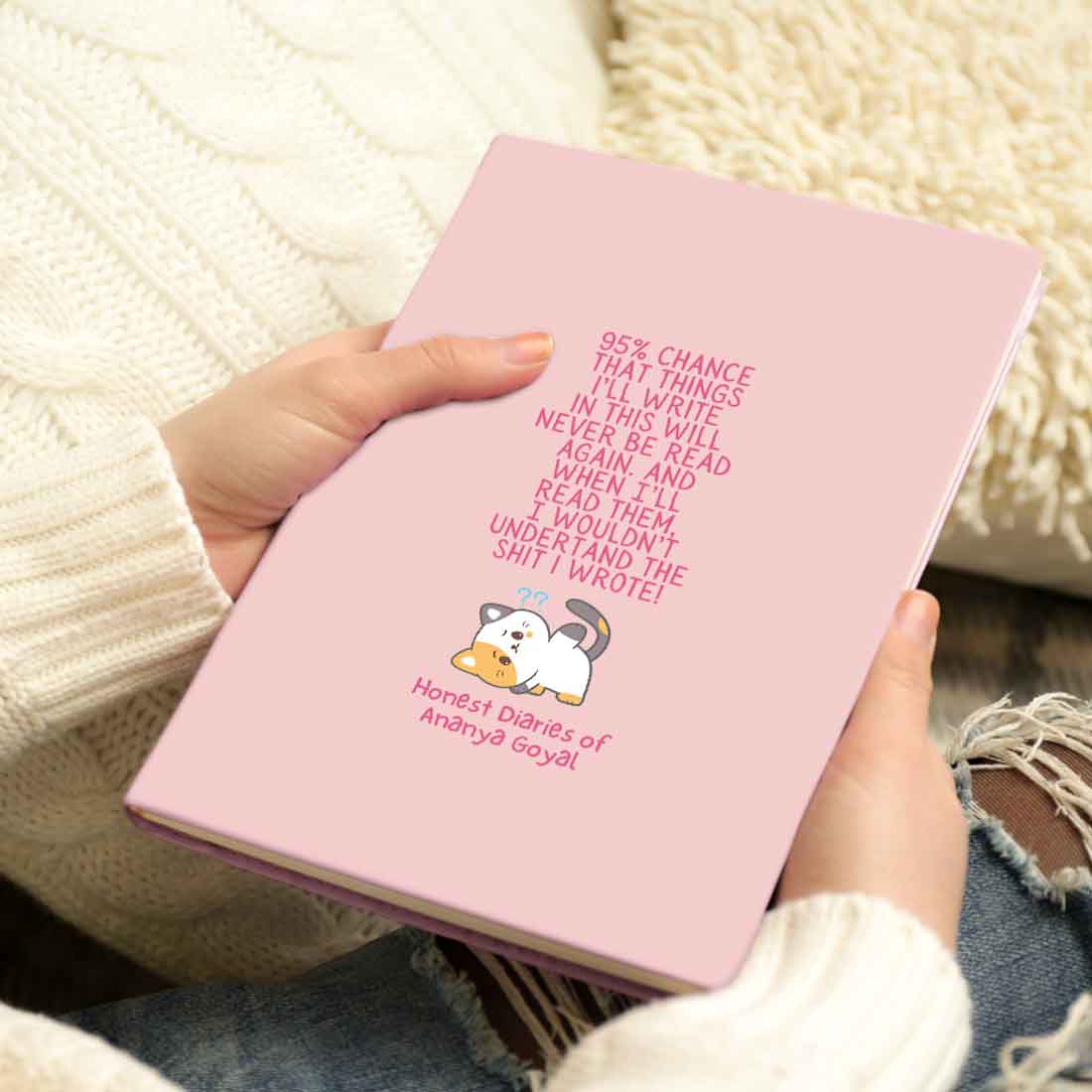 Nutcase Diary Personalized with Name - A5 Size Hard Cover Diaries with Calendar & Planner - Image 6