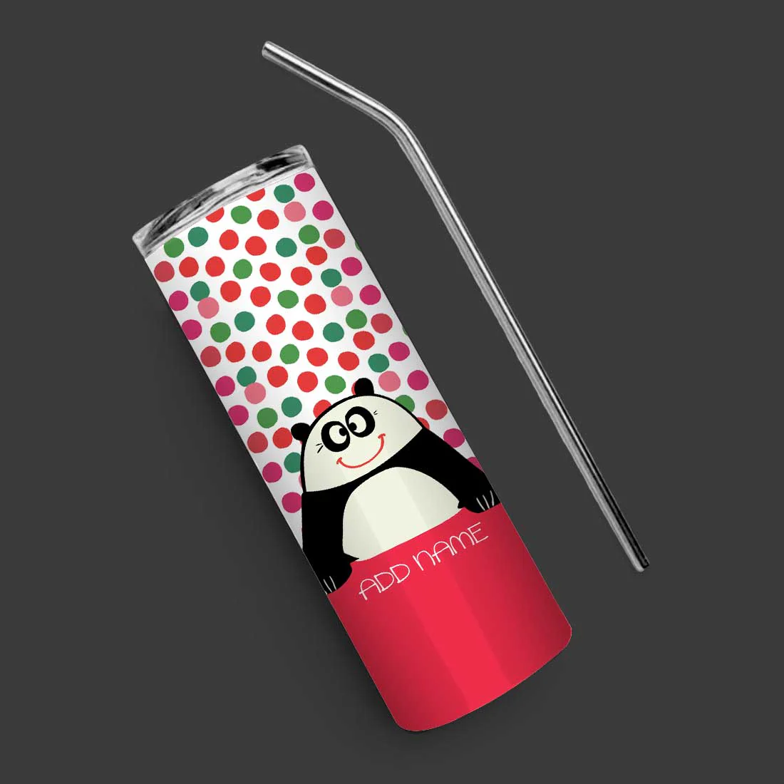 Nutcase Insulated Coffee Cup with Lid and Metal Straw - Customized Travel Mug 600ml - Image 2