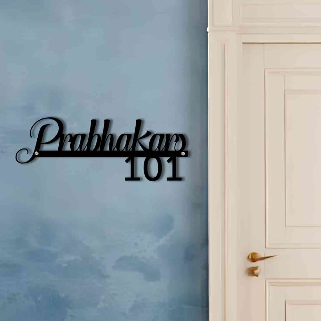 Nutcase Laser Cut Name Plate - Stainless Steel Cut Out Nameplate for Home - Image 3
