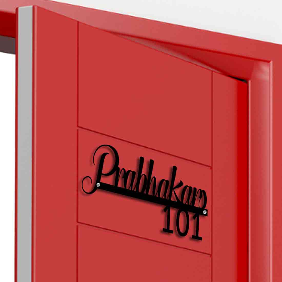 Nutcase Laser Cut Name Plate - Stainless Steel Cut Out Nameplate for Home - Image 4