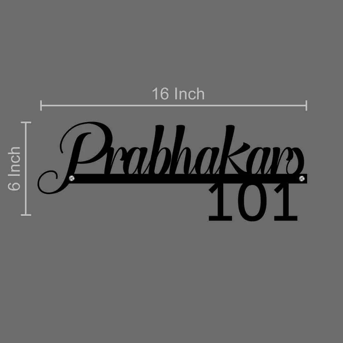 Nutcase Laser Cut Name Plate - Stainless Steel Cut Out Nameplate for Home - Image 5