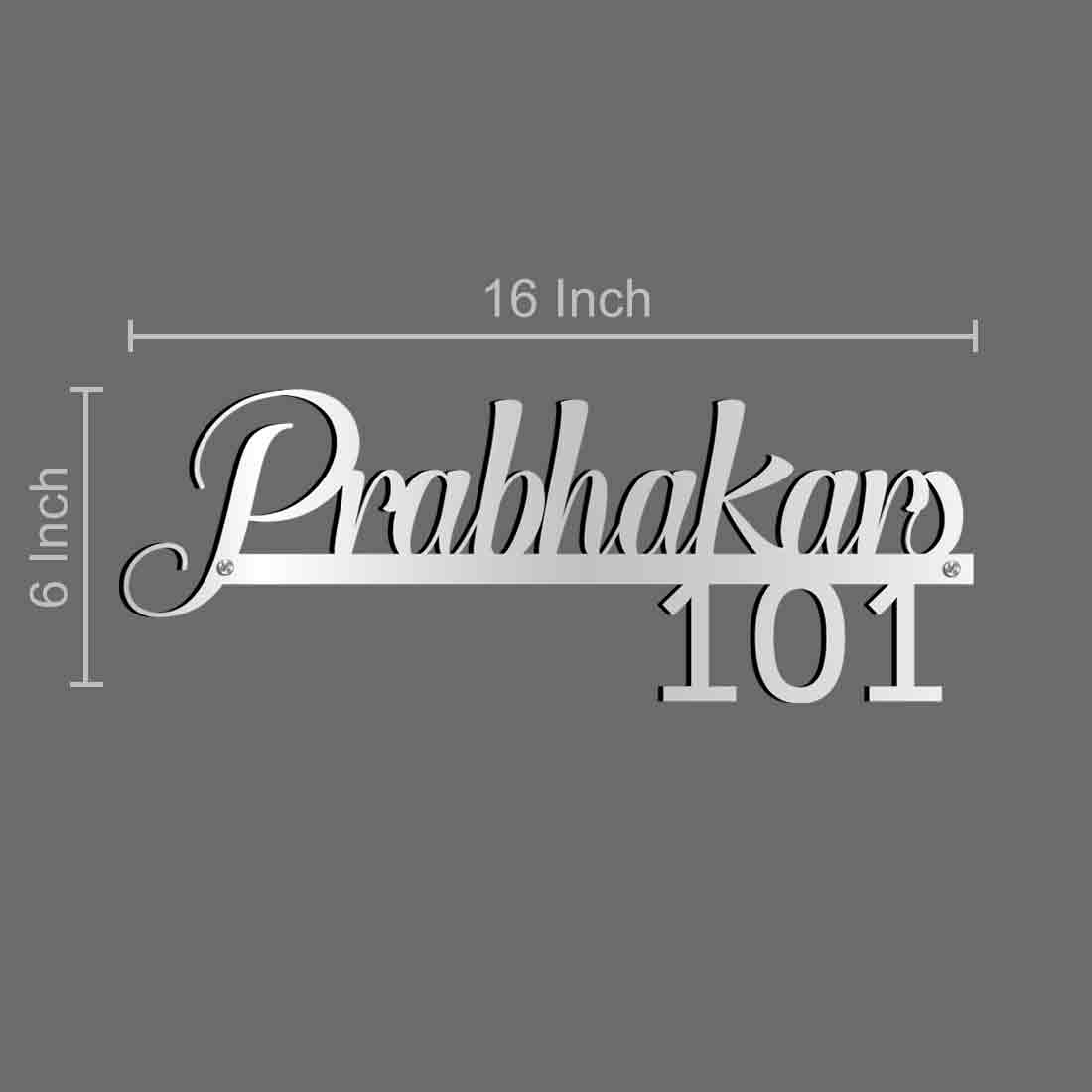 Nutcase Laser Cut Name Plate - Stainless Steel Cut Out Nameplate for Home - Image 6