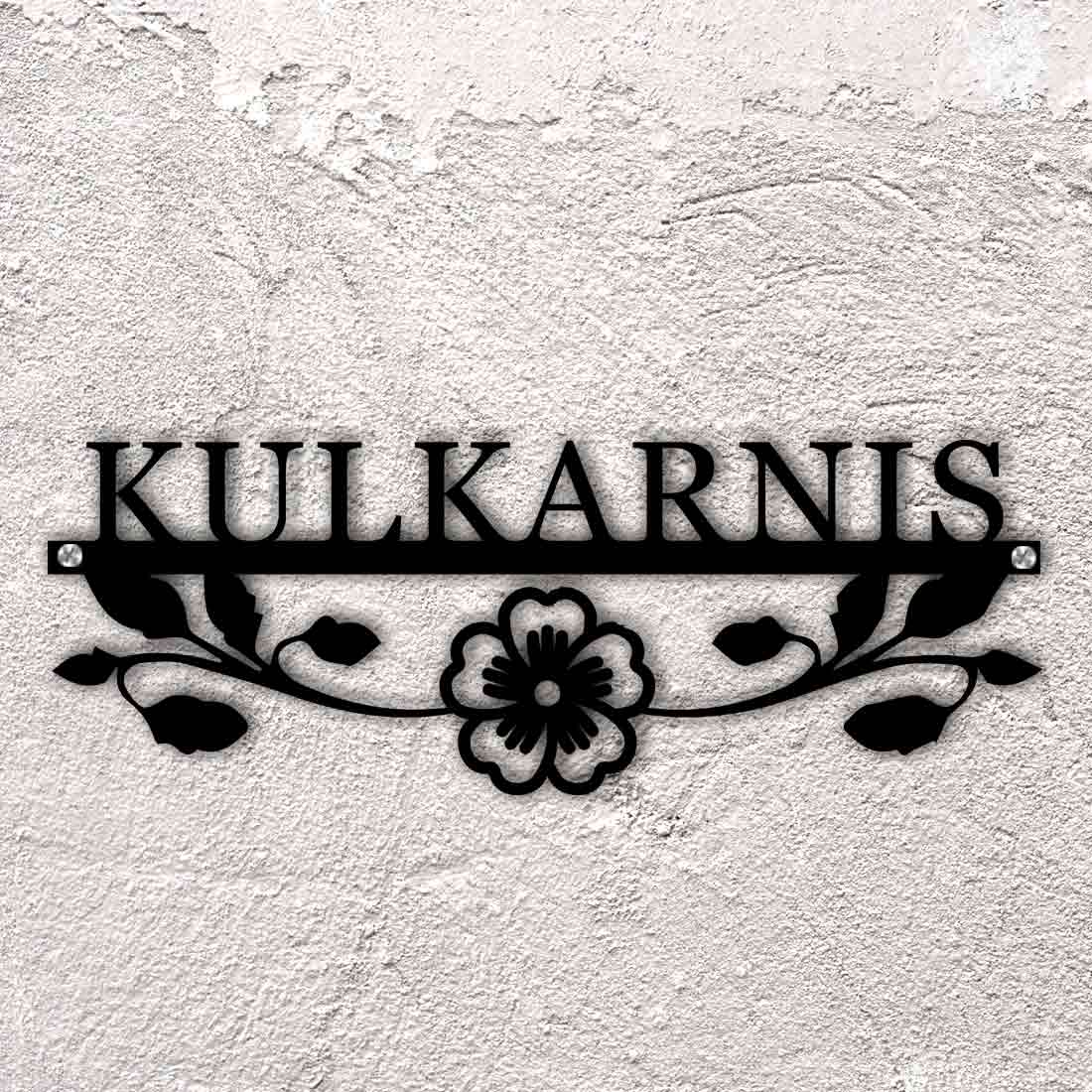Nutcase Laser Cutting Stainless Steel Name Plate - Cutout Metal Name Board for Home - Image 2