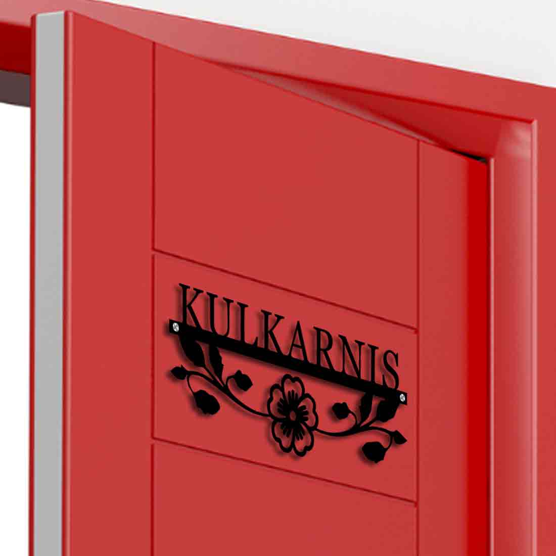 Nutcase Laser Cutting Stainless Steel Name Plate - Cutout Metal Name Board for Home - Image 3