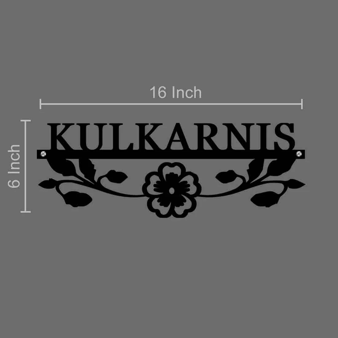 Nutcase Laser Cutting Stainless Steel Name Plate - Cutout Metal Name Board for Home - Image 4
