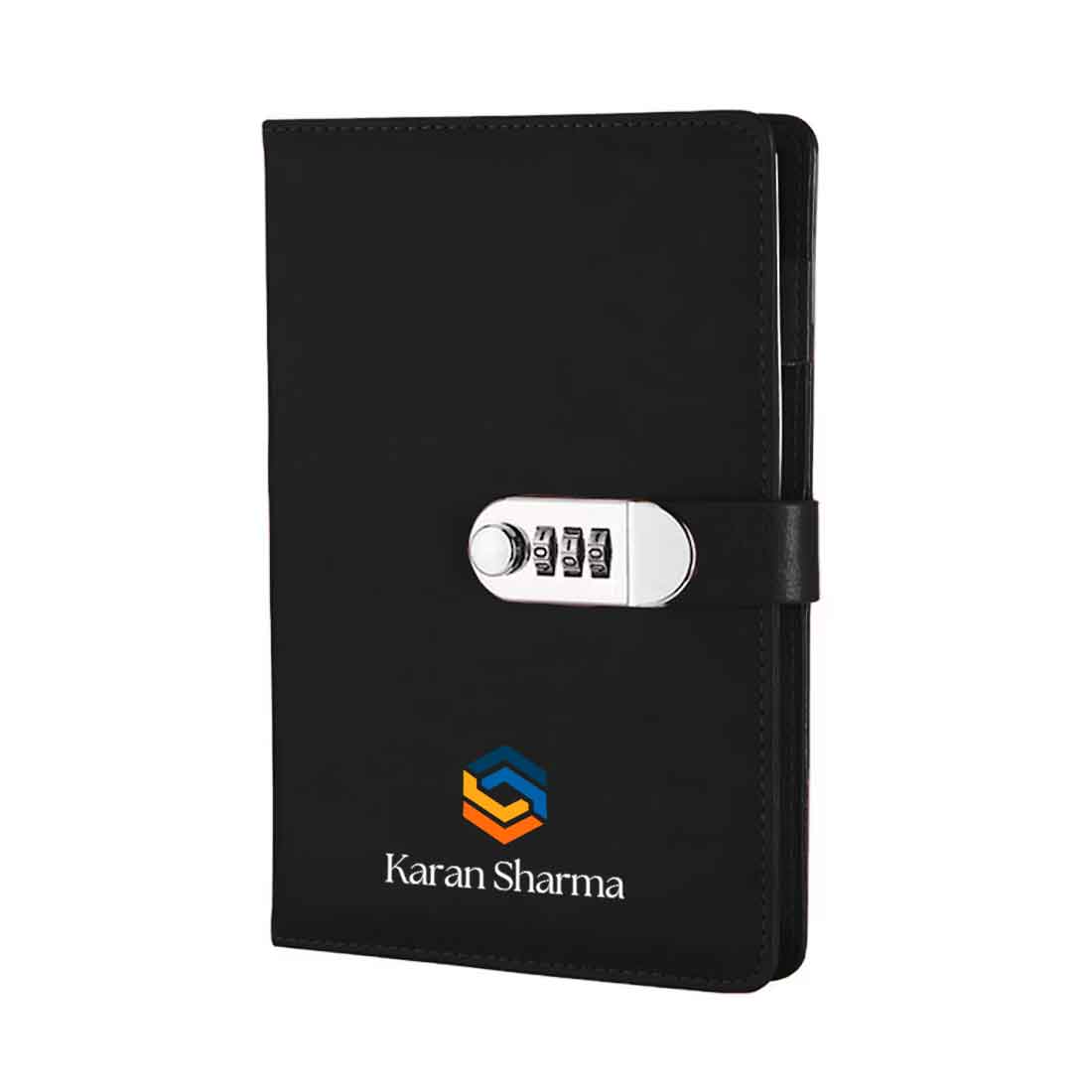 Nutcase Lock Personal Diary with Logo and Name-Combination Lock Faux Leather Diary - Image 8