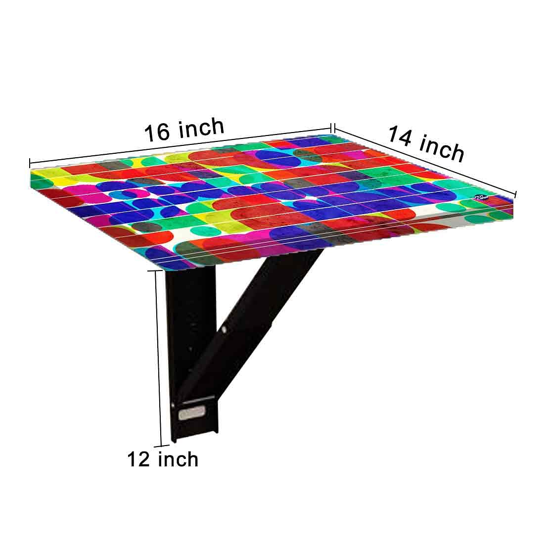 Folding Wall Mount Bedside Table - Beautiful Pattern - Image 9