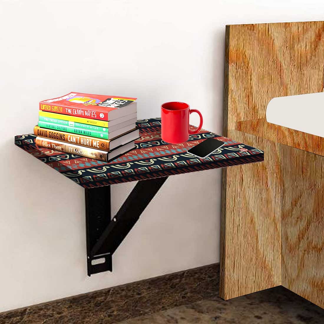 Wall Mounted Folding Bedside Table - Mexican Design - Image 3