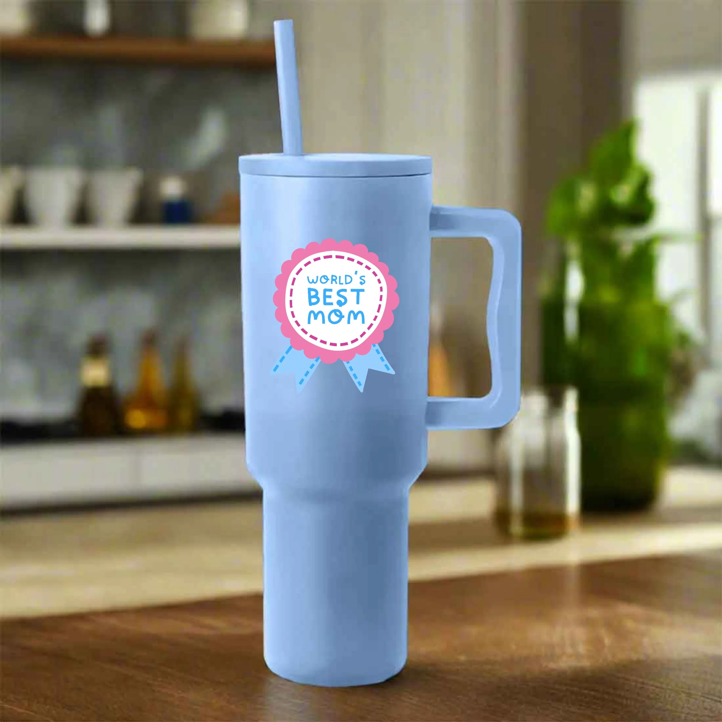 Mother’s Day Tumbler – 1200ml Leakproof Flask With Straw With Printed Design - Image 5
