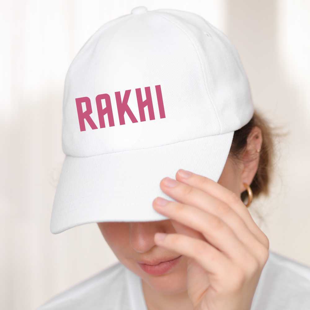 Nutcase Name on Cap - Customized White Cap - Image 3