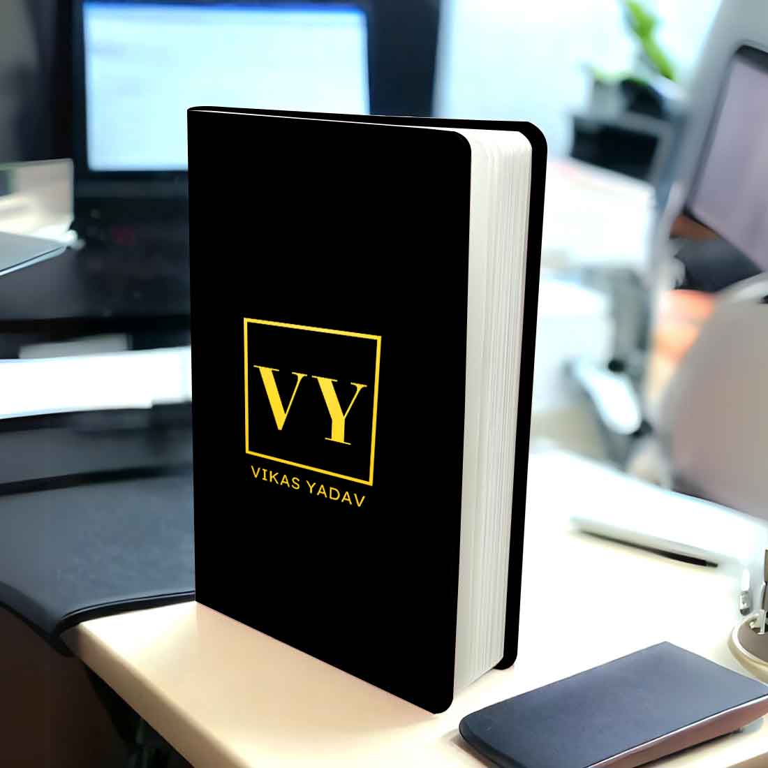 Nutcase Personal Diary with Name A5 Size with Golden Initials, Premium Hard Cover, Name Calendar & Planner - Image 3