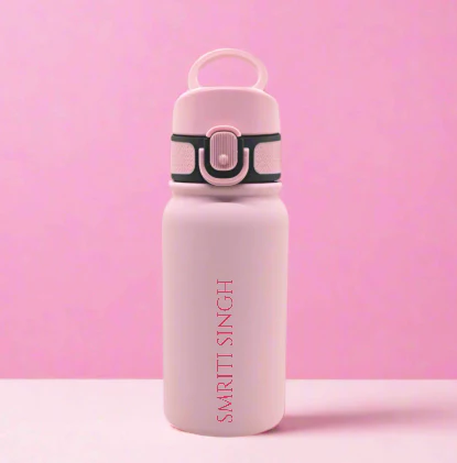 Nutcase Personalised Childs Water Bottle with Straw – BPA-Free, Insulated Bottle with Spill-Proof Design