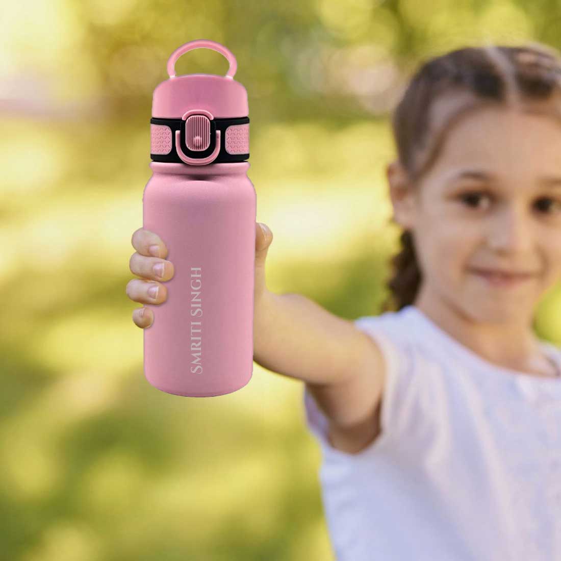 Nutcase Personalised Childs Water Bottle with Straw – BPA-Free, Insulated Bottle with Spill-Proof Design - Image 3