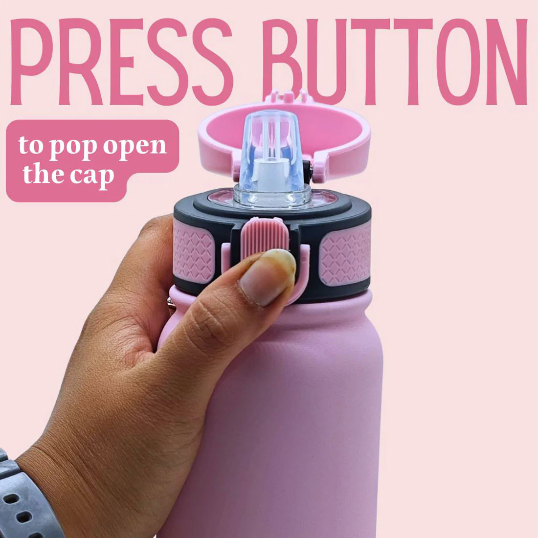 Nutcase Personalised Childs Water Bottle with Straw – BPA-Free, Insulated Bottle with Spill-Proof Design - Image 8