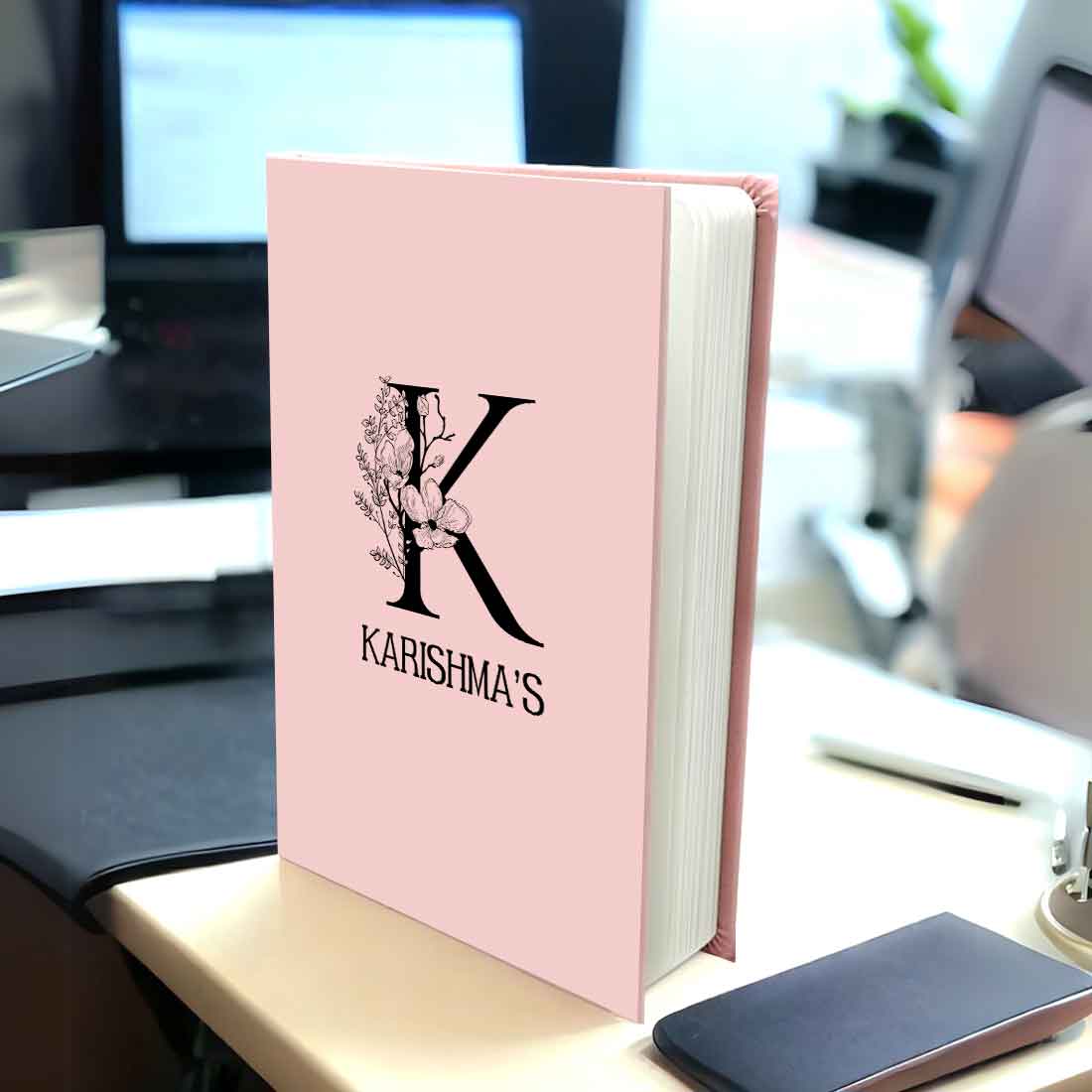 Nutcase Personalised Diary with Name, Initial - A5 Size Hard Cover Diaries with Calendar & Planner - Image 2