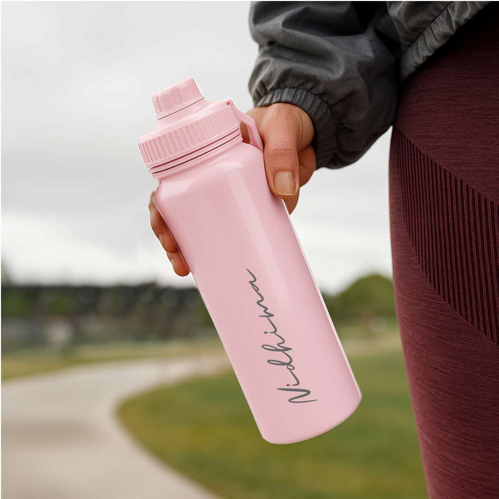Nutcase Personalised Water Bottle 800ml Double Insulated Bottles with Name - Keeps Water Hot/Cold for Hours - Image 23