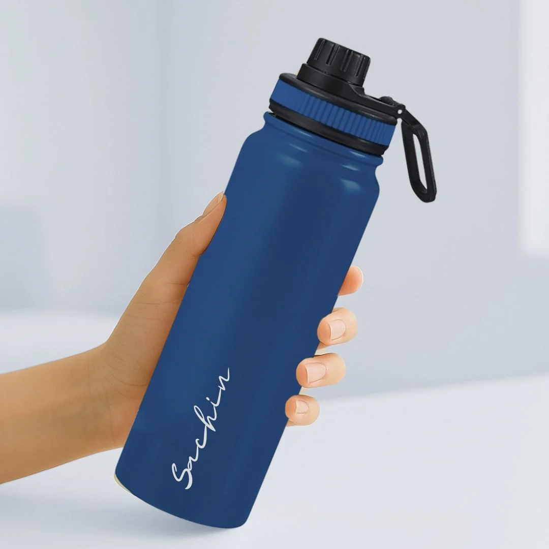 Nutcase Personalised Water Bottle 800ml Double Insulated Bottles with Name - Keeps Water Hot/Cold for Hours - Image 27