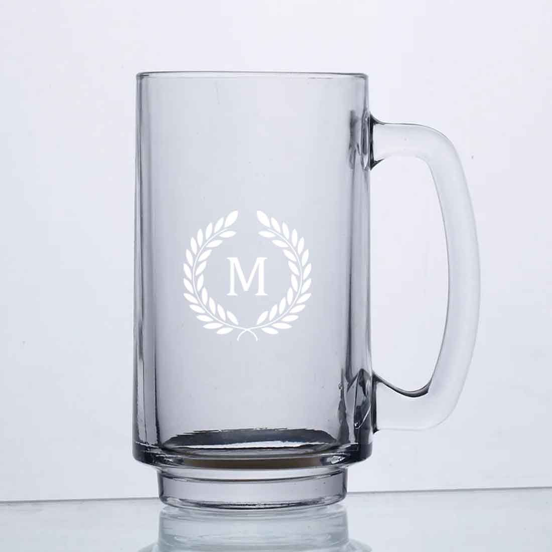 Nutcase Personalized Beer Mug-Engraved Beer Cup with Initial - Image 3