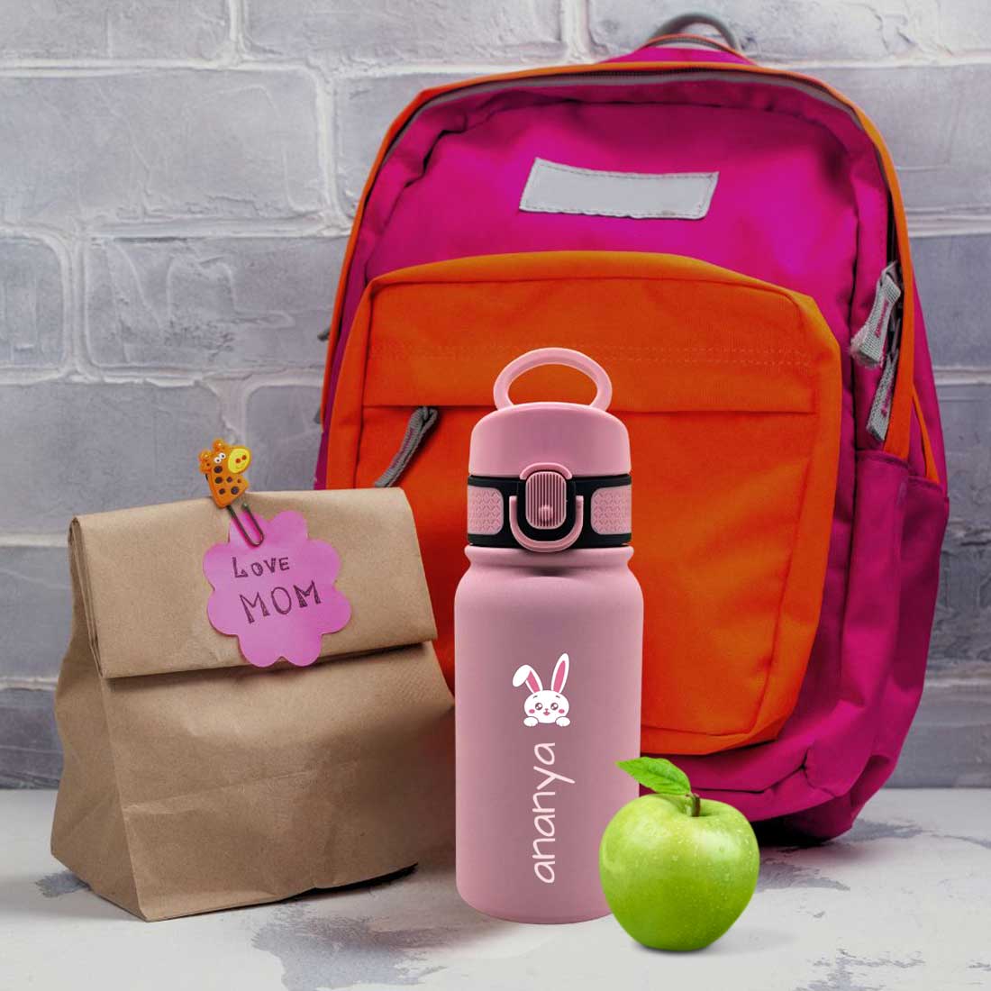 Nutcase Personalized Childrens Stainless Steel Water Bottle – BPA-Free, Insulated Bottle with Spill-Proof Design - Image 11