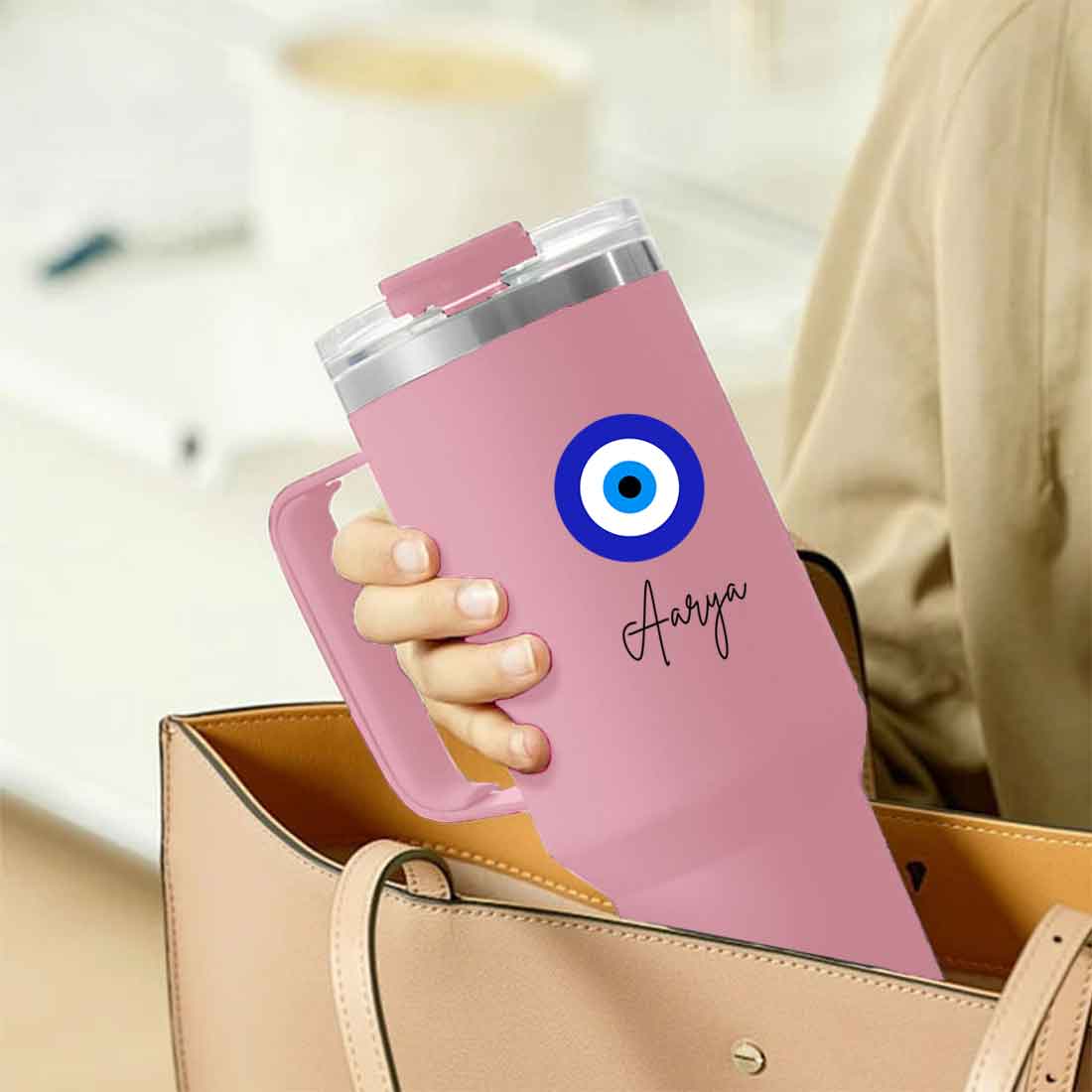 Nutcase Thermal Insulated Travel Mug with Name-1200ml Coffee Tumbler - Image 2
