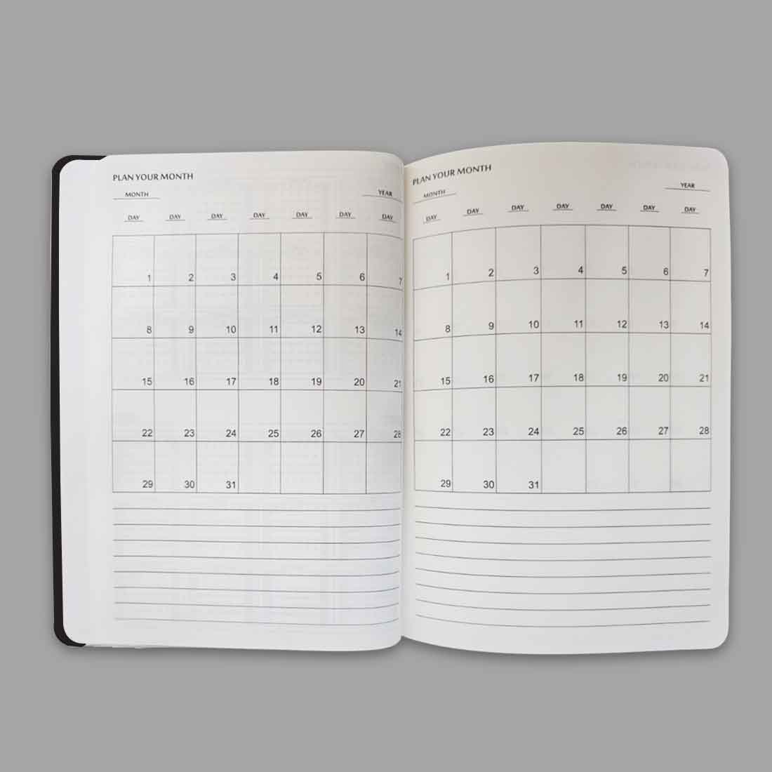 Nutcase Personalized Diary with Name A5 Size with Premium Hard Cover, Calendar & Planner - Image 4