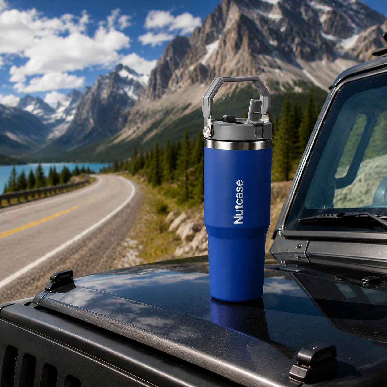 Nutcase Personalized Double Wall Insulated Water Bottle 900ml - BPA-free Vacuum Sipper Bottle - Image 9